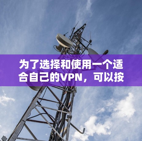 为了选择和使用一个适合自己的VPN，可以按照以下步骤进行