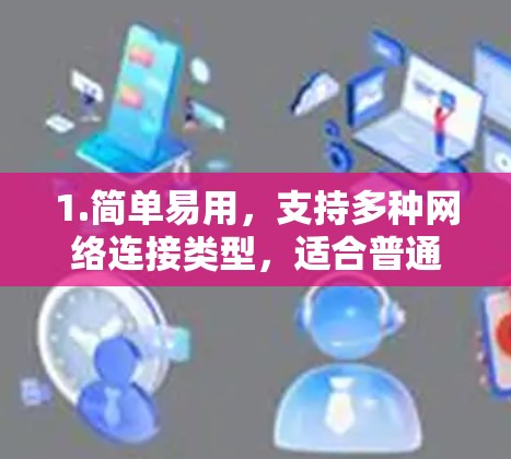 1.简单易用，支持多种网络连接类型，适合普通用户快速接入