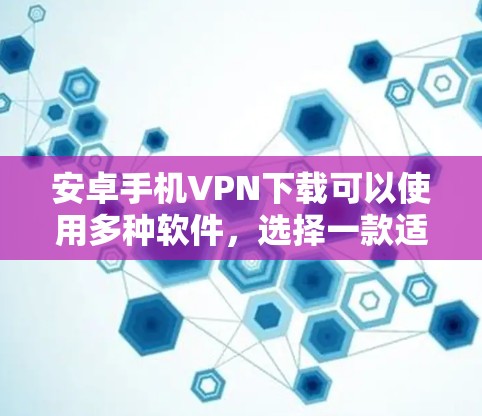 安卓手机<strong>VPN下载</strong>可以使用多种软件，选择一款适合你的软件会帮助你更好地保护隐私和安全。以下是一些推荐的安卓手机VPN软件