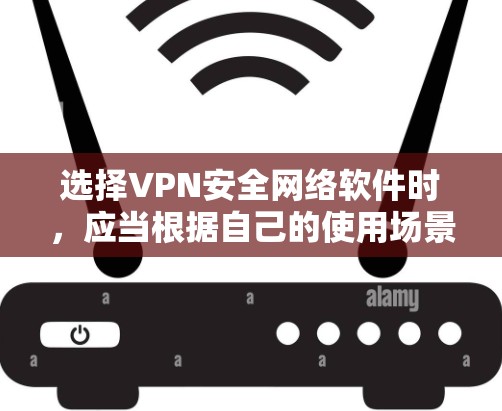 选择VPN安全网络软件时，应当根据自己的使用场景和需求进行选择，以下是对不同软件的总结和建议
