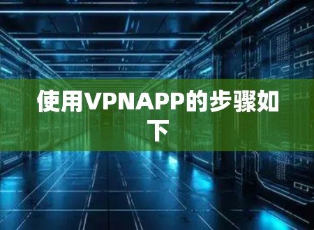 使用VPNAPP的步骤如下 使用VPNAPP的步骤如下