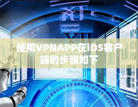 使用VPNAPP在iOS客户端的步骤如下 使用VPNAPP在iOS客户端的步骤如下