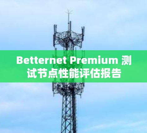 Betternet Premium 测试节点性能评估报告 Betternet Premium 测试节点性能评估报告